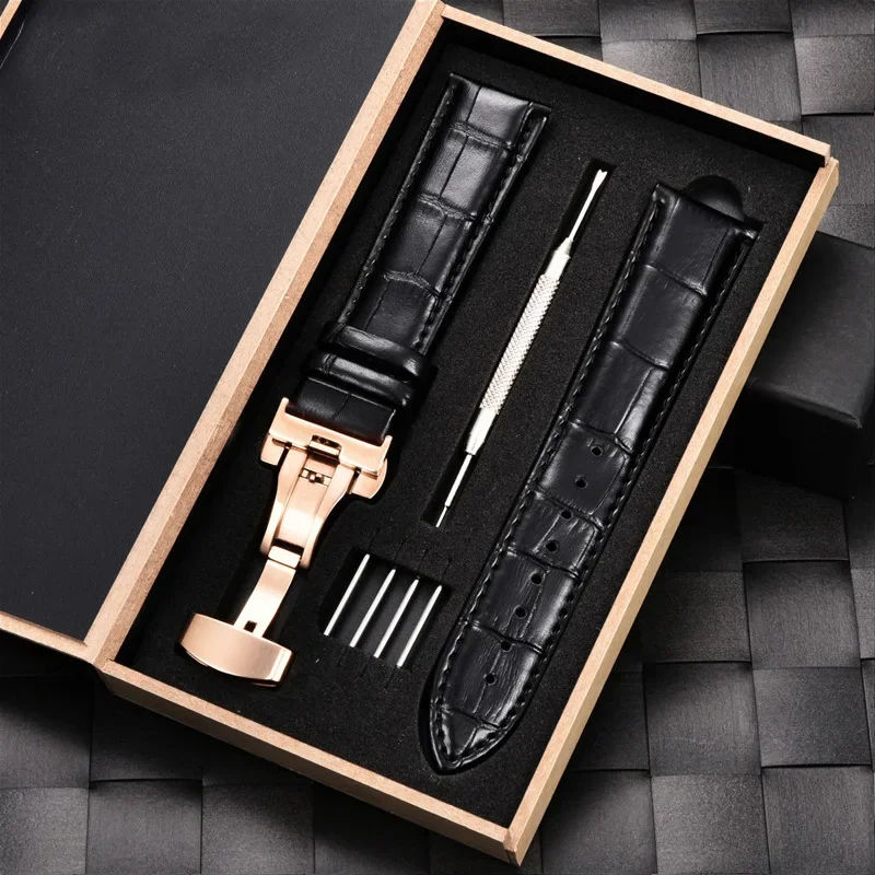 Premium Genuine Leather Watch Band Strap - Multiple Sizes Available