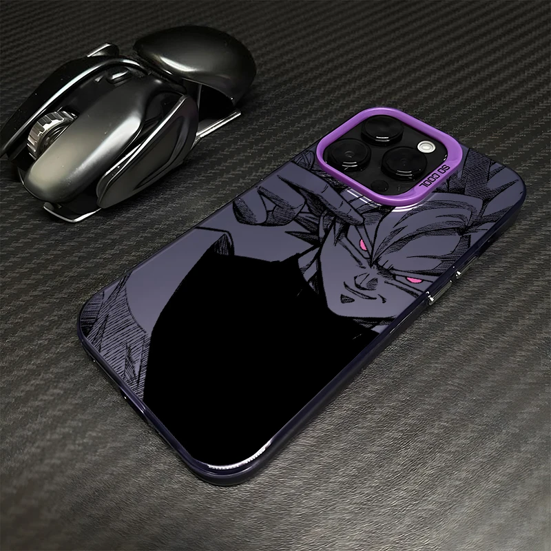 thumbnail image 1 of Saiyan Anime Dragon Balls para Apple iPhone 15, 14, 13, 12, 11, XS, XR, X Pro Max Plus, funda trasera plateada colorida para teléfono, 1 of 5