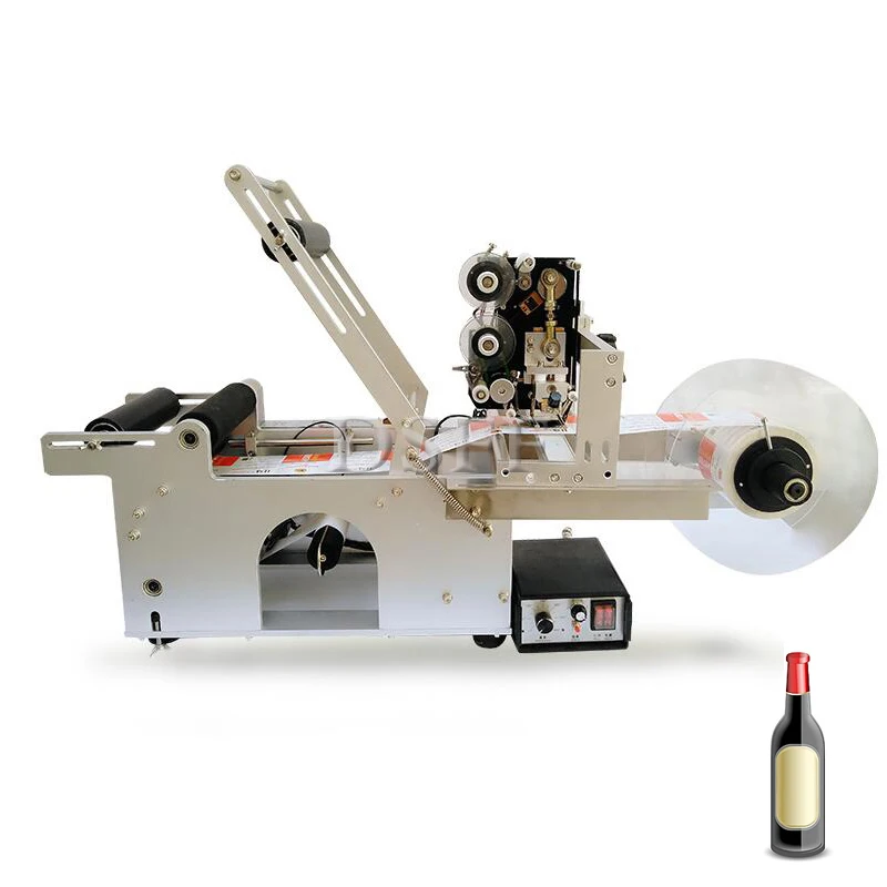 

Commercial Desktop Fully Automatic Round Bottle Labeling Machine, Small Household Pattern Date Printer