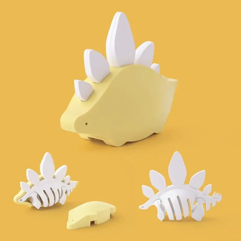 자기 3D 공룡 동물 빌딩 블록 어린이를위한 재미있는 교육 건설 장난감 자기 동물 퍼즐 연령 3-5 A2UB