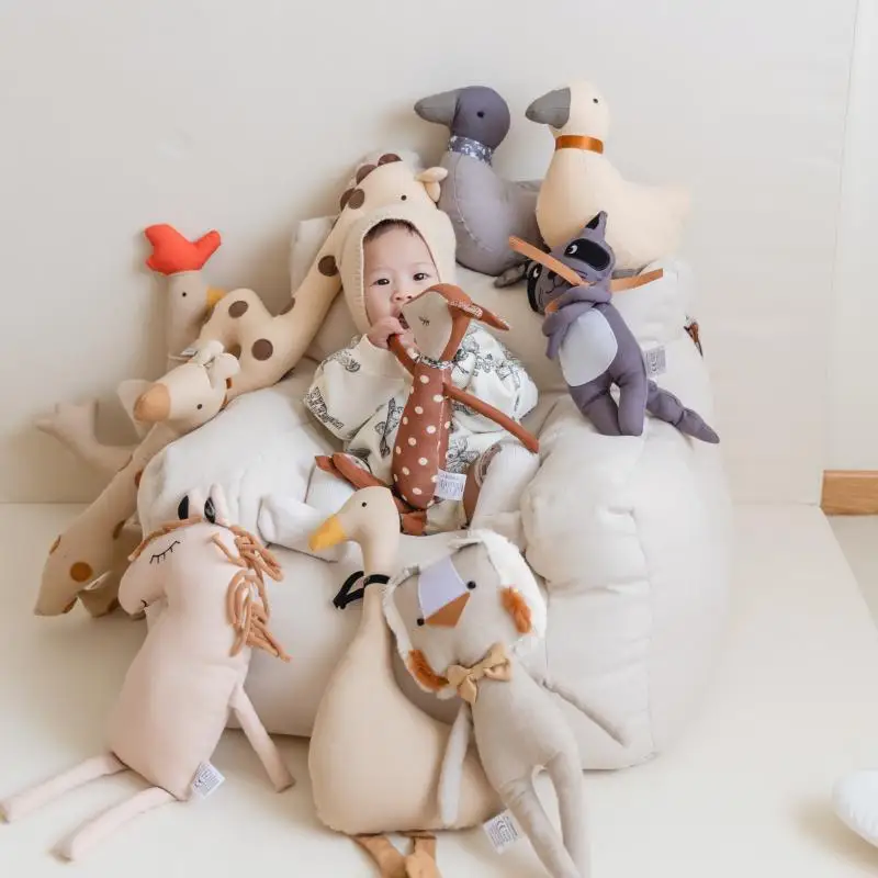 Instagram Baby Giraffe Doll Canvas Toy Doll Children's Baby Comfort Doll Comfort Pillow PP Cotton 5