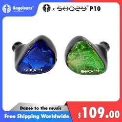 Shozy P10 Aqua / Midori In Ear Monitor Earphone HiFI Planar-DD Composite ACG 0.78 2pin Wired Earbuds Angelears Abyssal