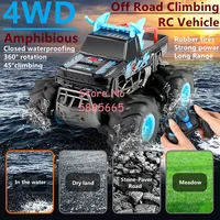 High Speed Off Road Climbing RC Car Model 4WD Water&Land Racing 360° Rotate All Terrain Waterproof Remote Control Car Boy Gift 1