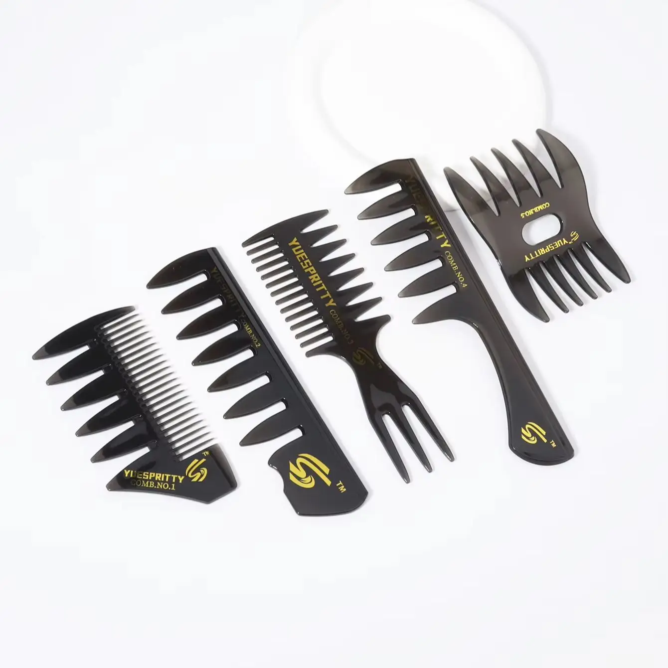 Hair Styling Comb 1pc Wide Toothed Combs For Men Hairdressing Styling Real Hair Wigs