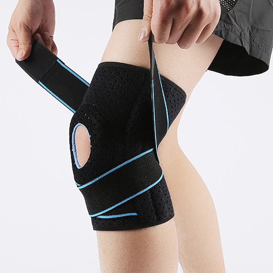 

WOSWEIR Kneepad Men Pressurized Sports Elastic Knee Pads Support Gym Fitness Gear Basketball Volleyball Brace Protector