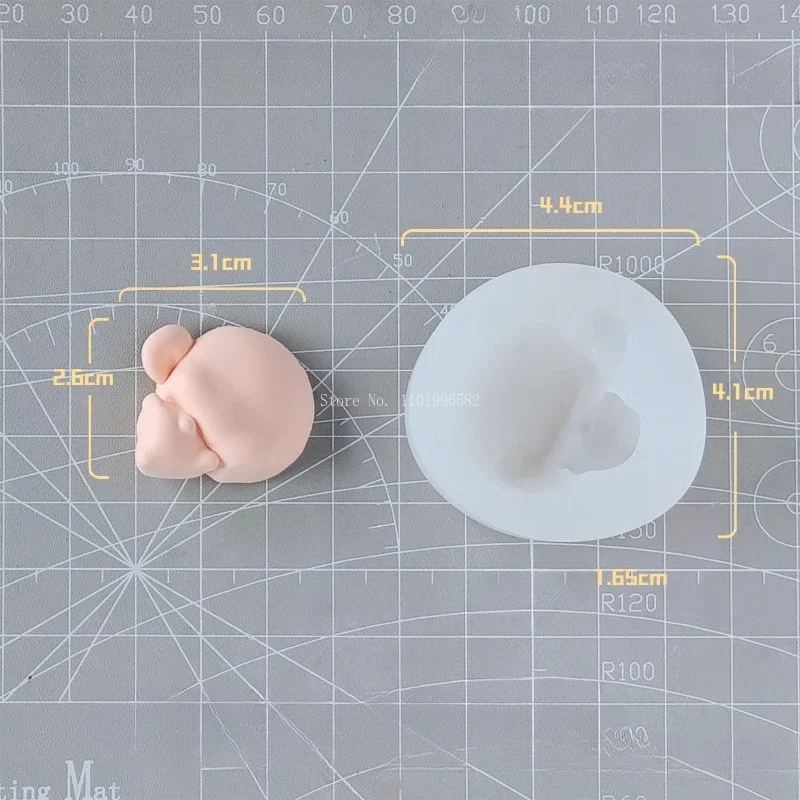 Ultralight Clay Cartoon Doll Silicone Mold - DIY Polymer Clay Animation Character Tool