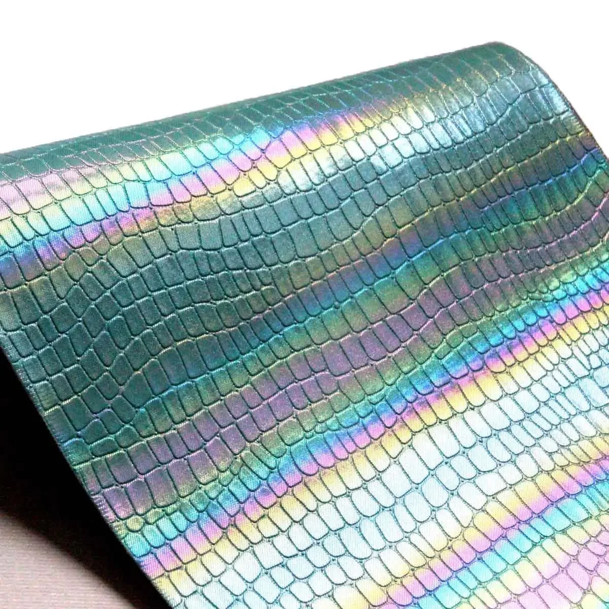 Colorful Film Laminated Eco-Friendly PU Leather Crocodile Pattern Stone Texture Material for Children Ladies Bags And Shoes