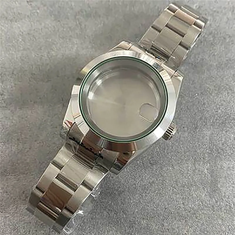 

39mm Oyster Perpetual Case/ Fluted Bezel Sapphire Glass with Cyclops Lens Classic Oyster Jubilee Band For NH35/NH36 Movement