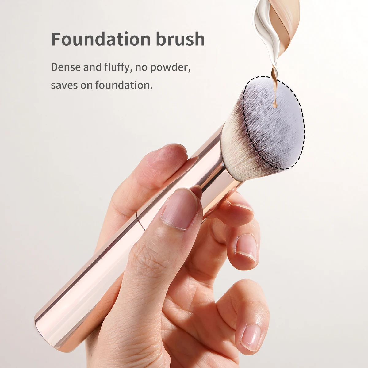 Synthetic Hair Makeup Brush Set for Liquid Powder Blending