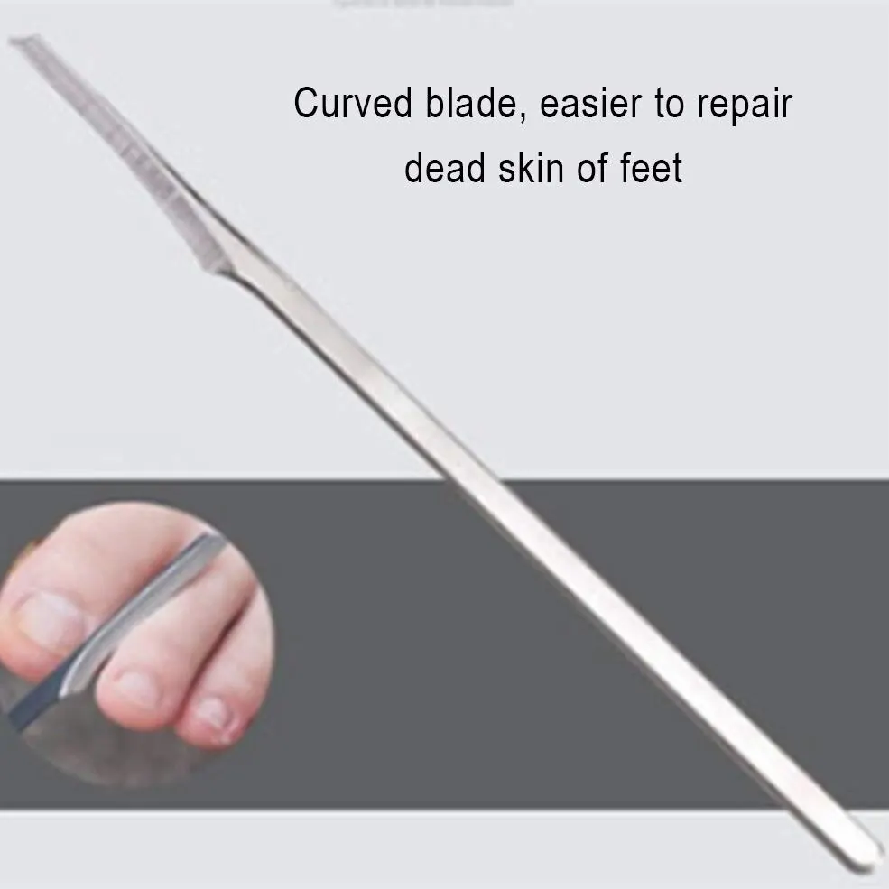 1 Pcs Stainless Steel Scraper Foot Dead Skin Remover Professional Pedicure Tools Callus Knife Scraping Multifunctional