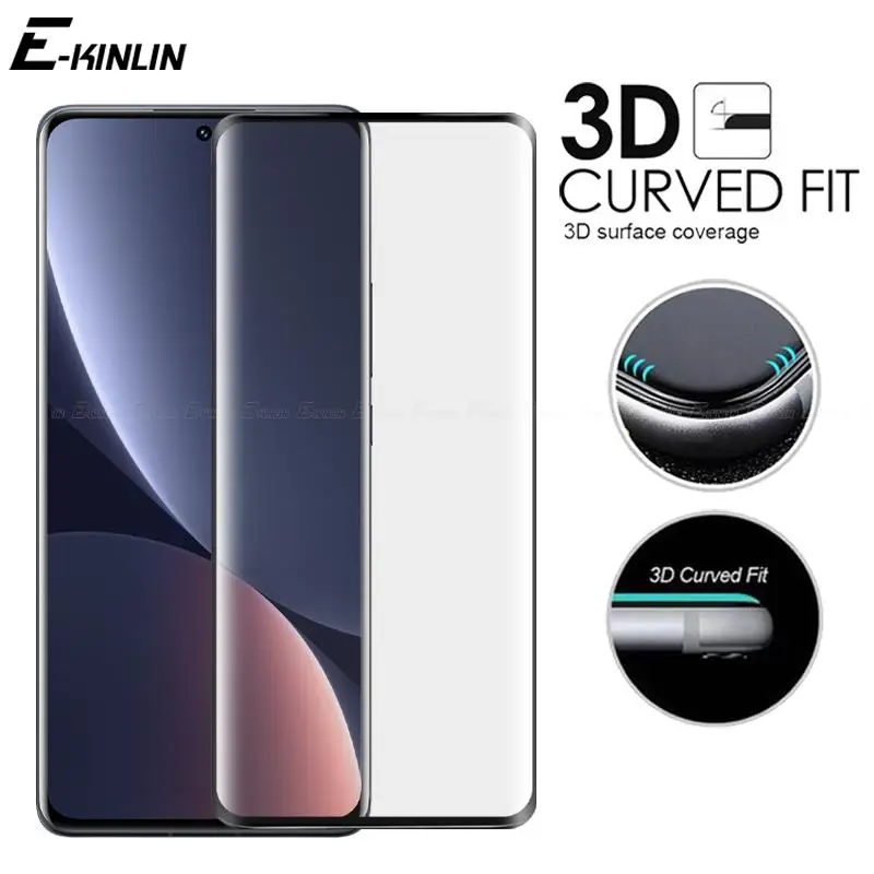 

3D изогнутое полное покрытие защитное закаленное стекло для Xiaomi Mi 12S 11 Note 10 12 12X Pro Ultra Lite Защитная пленка для экрана