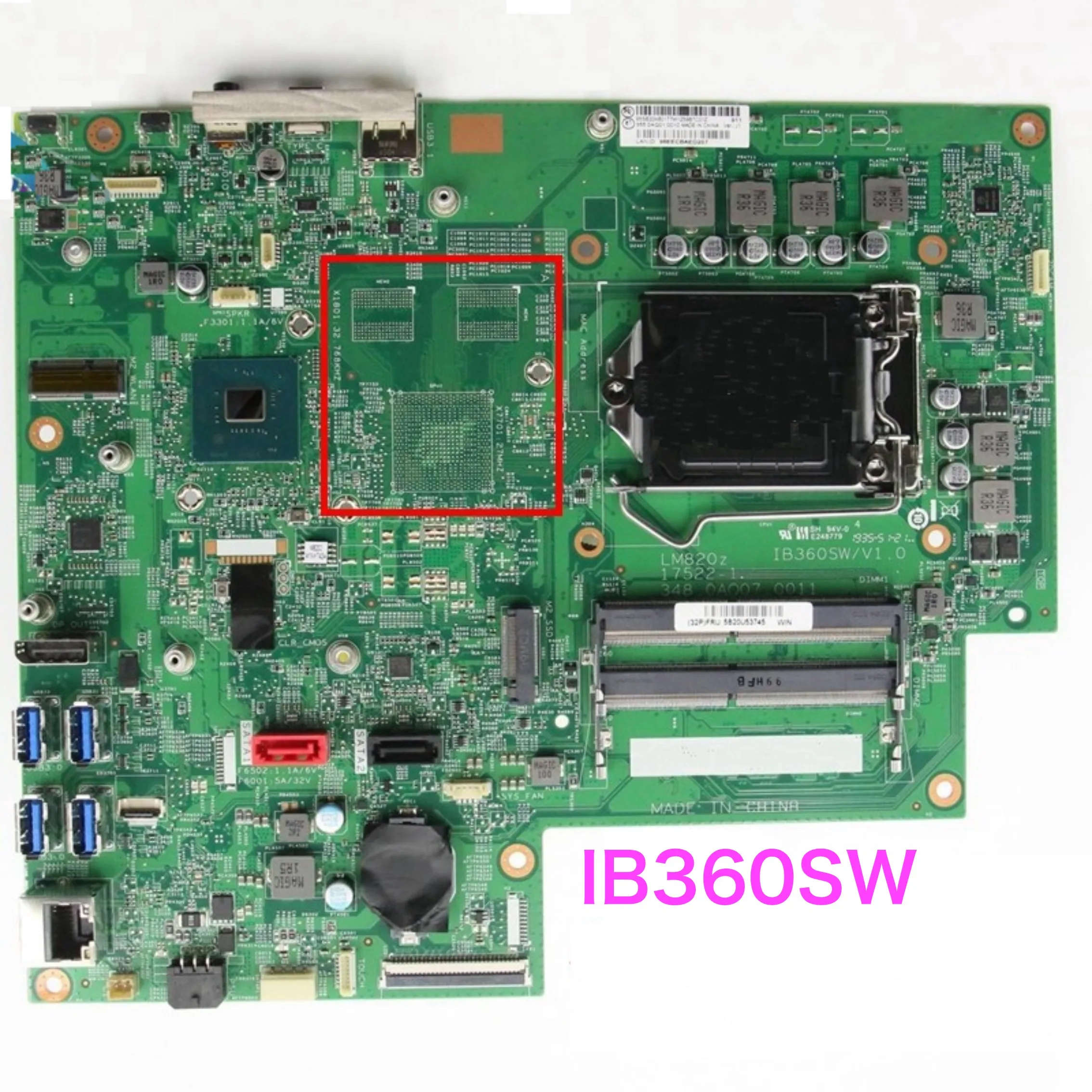 

Suitable For Lenovo Thinkcentre M820Z Motherboard IB360SW LM820Z 175221-1 DDR4 Mainboard 100% Tested OK Fully Work