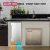Wine Refrigerators,127 Cans Mini Fridge with Glass Door, 15 Inch Beverage Cooler Under Counter Built-in Beverage Refrigerator 5