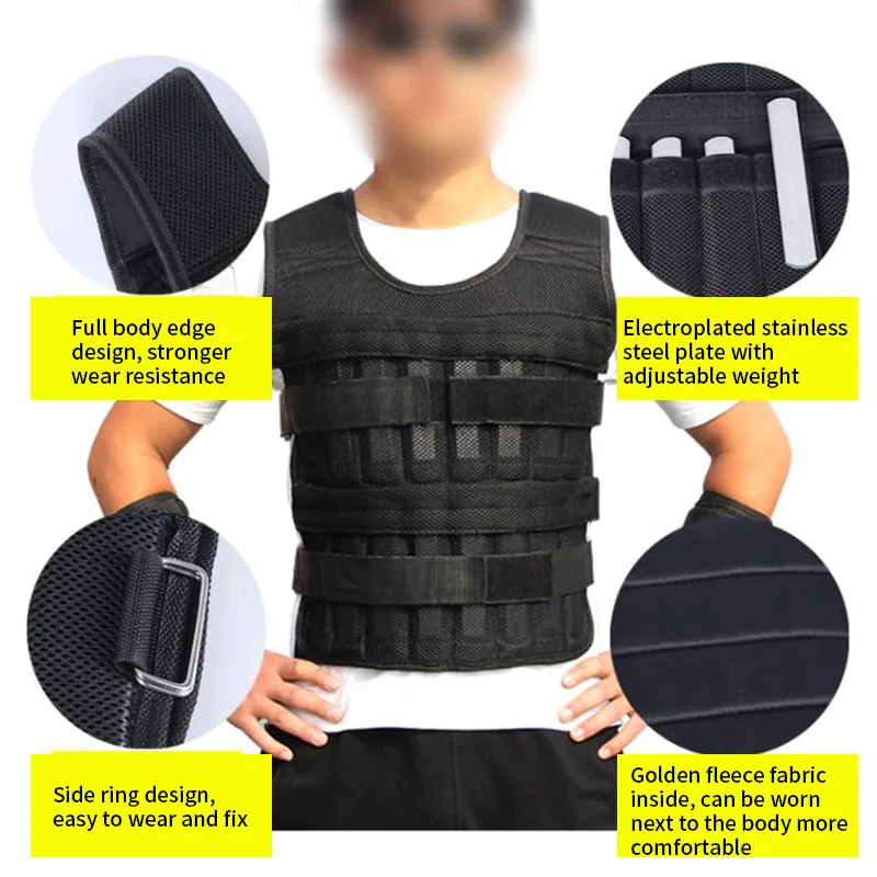 Weighted Vest Women Adjustable Weight 3/15/20/35/50kg Workout