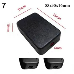 Waterproof Black DIY Instrument Housing Case - Plastic Electronic Project Box with USB Power Junction - 55x35x16mm (7)