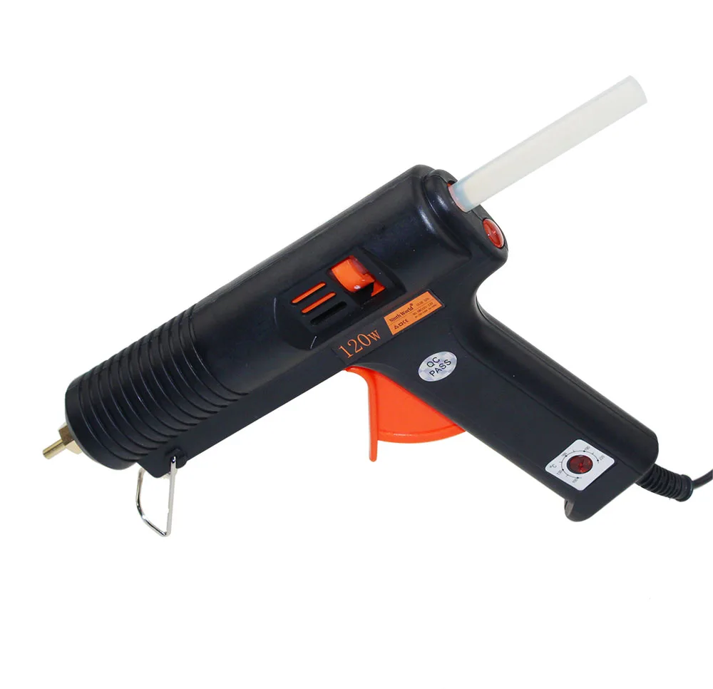 Hot Melt Glue Gun 120W 11mm Adhesive Thermo Glue Gun Handy Heater Temperature Control Industrial With Glue Stick