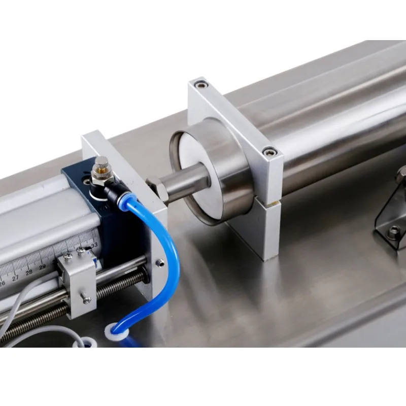 Liquid Filling Machine Piston Filler Water Essential Oil Pneumatic Milk Juice Oil Semi Auto Sauce Device Air Compressor