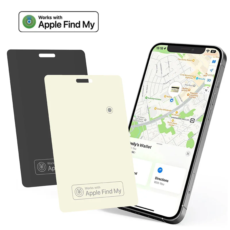 Slim Rechargeable Wallet Tracker with Enhanced Location Precision