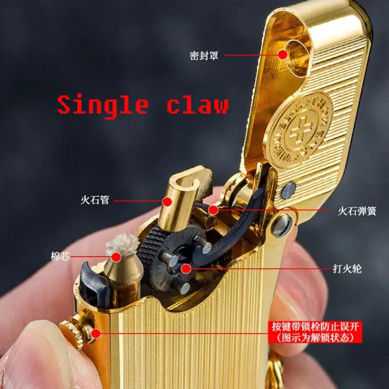 Swiss Classic Lighter Service Parts Steel Wheel Single Claw Double Claw Spring Accessories 4