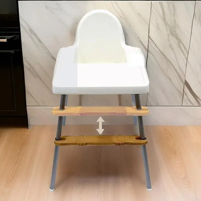 High Chair Footrest Adjustable Baby High Chair Footrest Baby Highchairs Pedal Highchair Accessory Round Corners highchair accessories high chair footrest