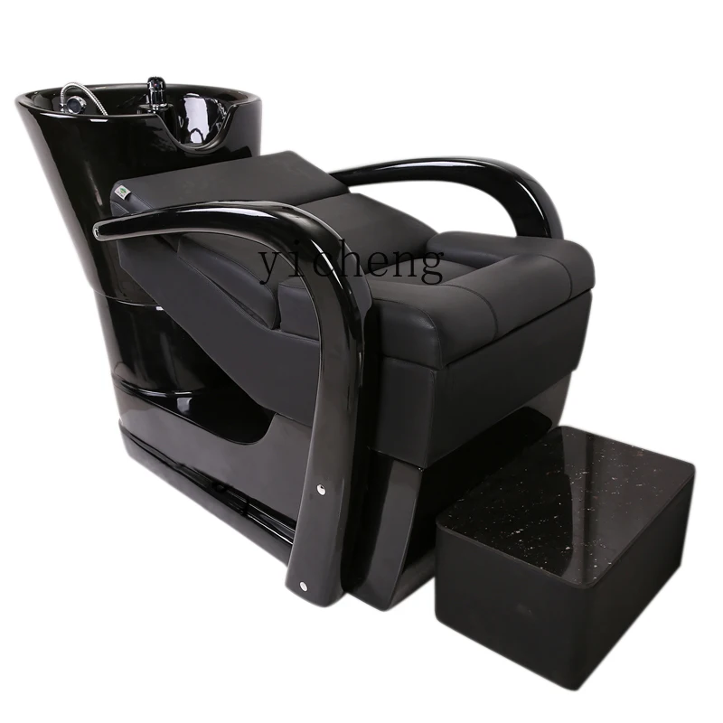 

YY Shampoo Chair for Hair Salon Flushing Bed Punch Bed FRP Ceramic Basin Bed
