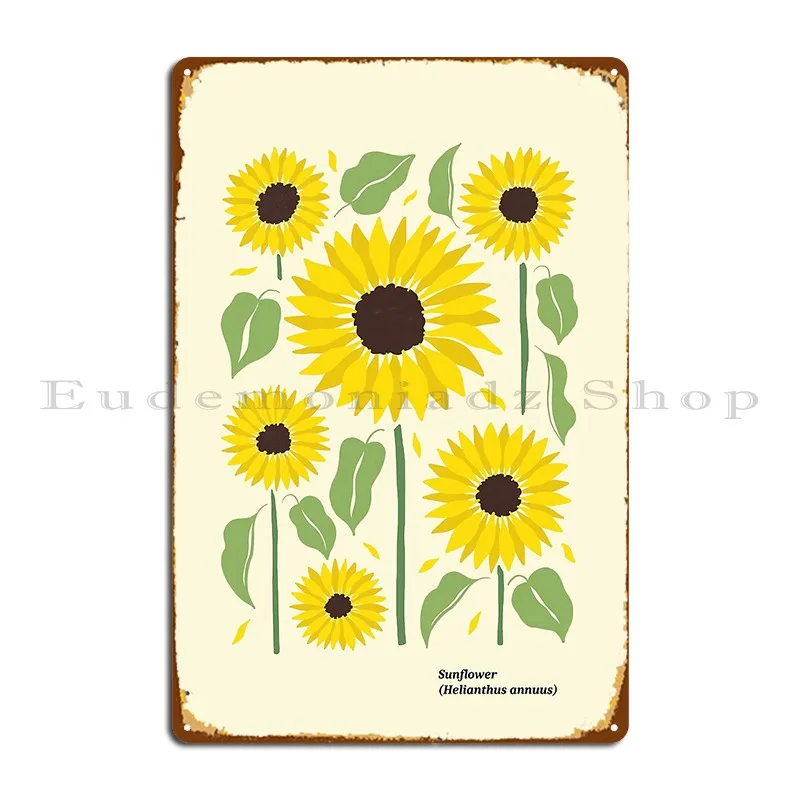 Плакат suflower, настенный художественный металлический плакат, Постер клуба, создание кинотеатра