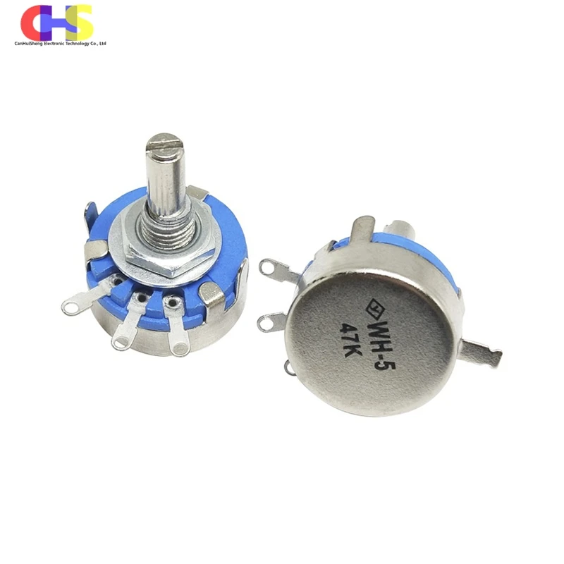 1pcs WH5-1A Carbon Film Potentiometer 470R 1K 1K5 2K2 4K7 10K 22K 47K 100K 220K 470K 1M multiturn potentiometer linear potentiometer rotary potentiometer potentiometer kit trimmer potentiometer adjustable resistor potentiometer knobs electronic components