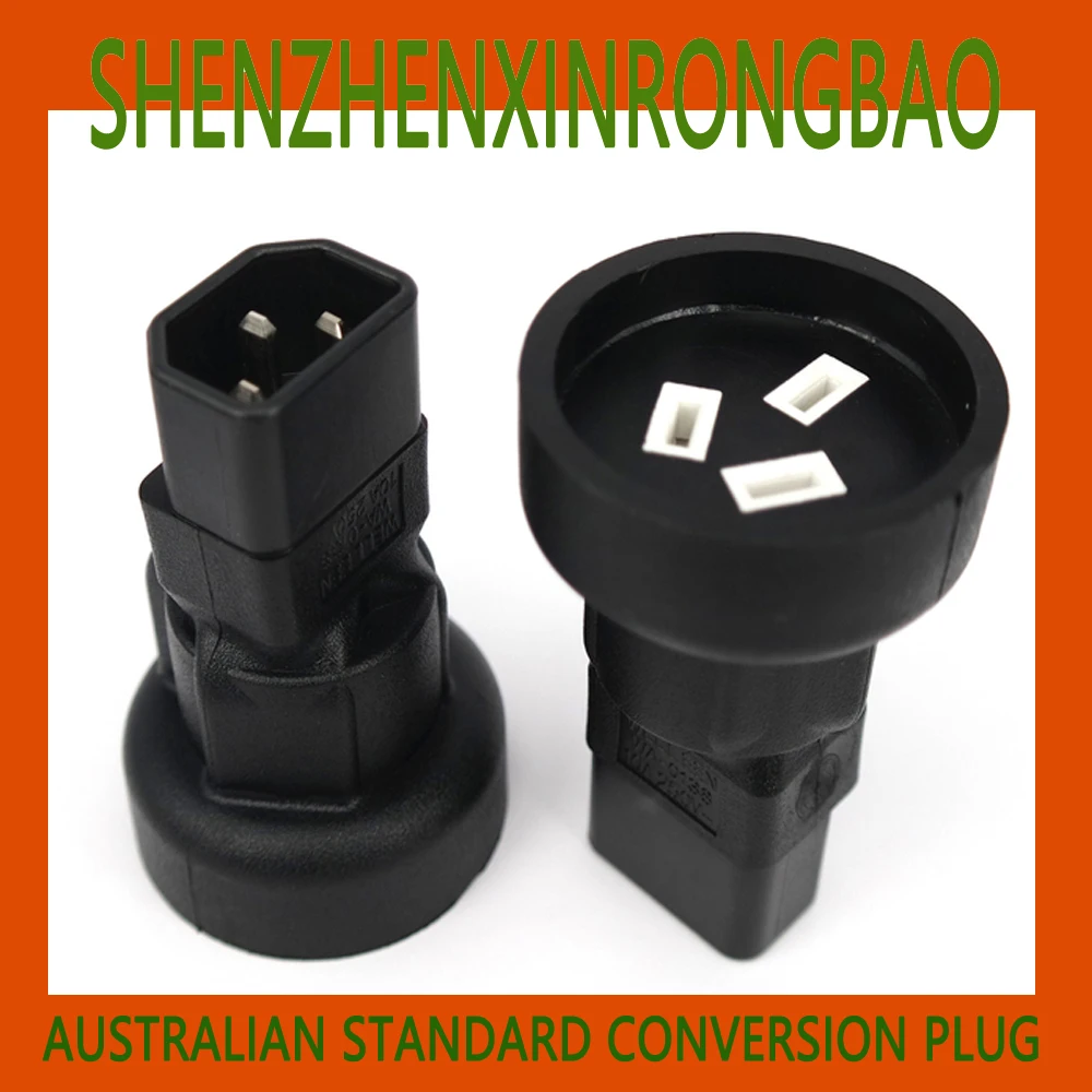 

IEC320 C14 to AU PDU SAA 3 Pin Female ,10A 250V Australia New Zealand Socket Conversion Head AC Power Adapter Plug Conveter