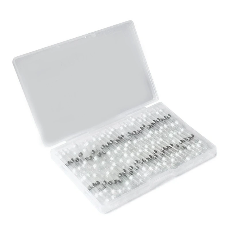 200PCS 26-24 AWG White Solder Seal Wire Connectors, Heat Shrink Butt Connectors, Waterproof and Insulated Wire Terminal