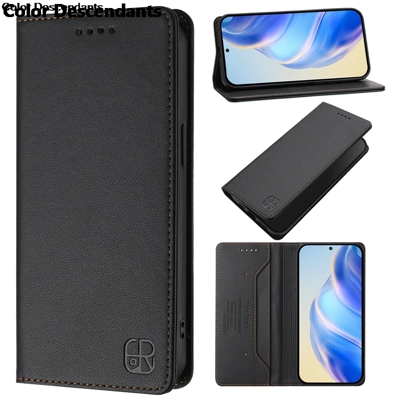 Luxury Leather Magnetic Wallet Case - Enhanced Protection