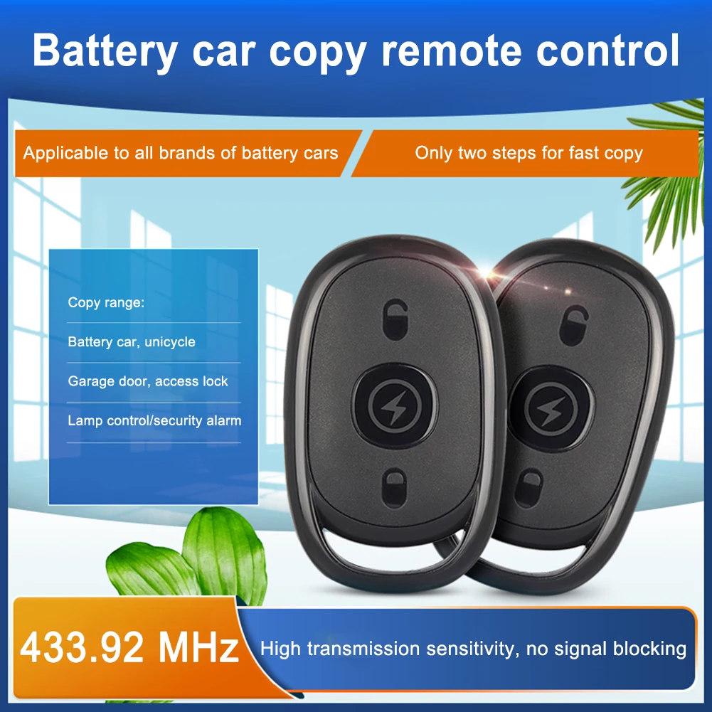 

Universal Copy Remote Control 433.92 MHz Multi-functional Duplicator Key High Sensitivity For Cars Garage Doors Lamp Control