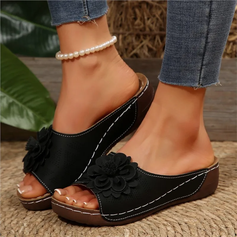 Women Sandals Summer Shoes Woman Slides Sandals Ladies Wedge For Women Casual Footwear Slipper Female