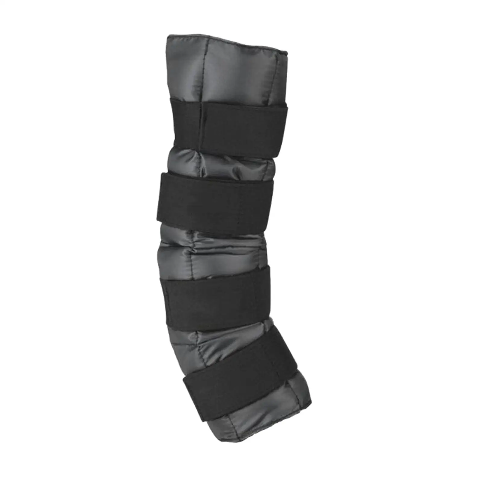 Leg Cooling Boot Pad Hock Splint Boot Black Protective Compression Pad Reusable Leg Pad for Hock Knee Leg Hooves 3