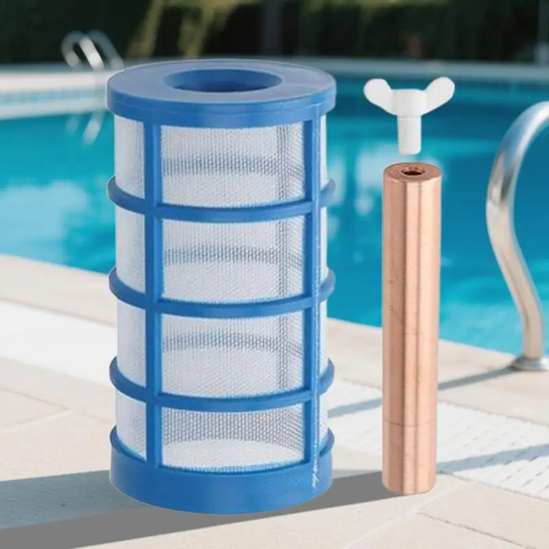 Solar Pool Ionizer Ersatzteil Set - Kupferanode Mit Korbfilter Für Schwimmbad Reinigung