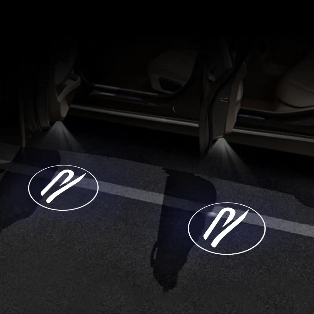 1/2개 자동차 도어 로고 프로젝터 웰컴 라이트 (폭스바겐 VW GTI R 골프 폴로 티구안 파사트 제타 보라 R라인용)