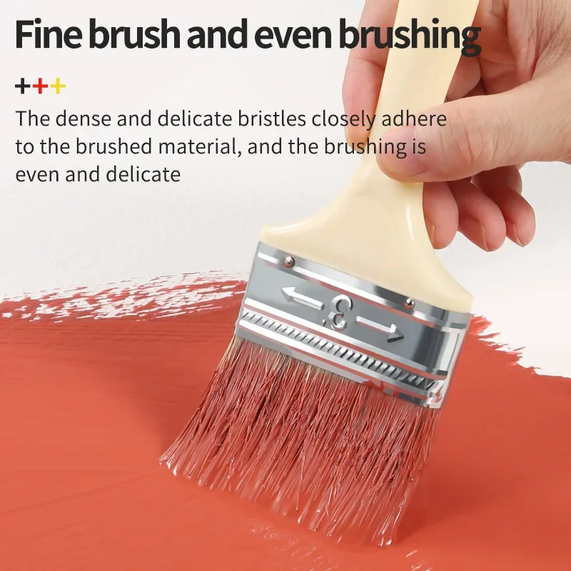 Multifunction Plastic Handle Bristle Paint Brushes Set Wall and Furniture Paint Tool wall painting brush,paint roller brush,trimming paint brush