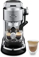 Dedica Maestro Plus Espresso Machine with Automatic Steam Wand for Latte, Cappuccino, Coffee, Stainless Steel, EC950M 1