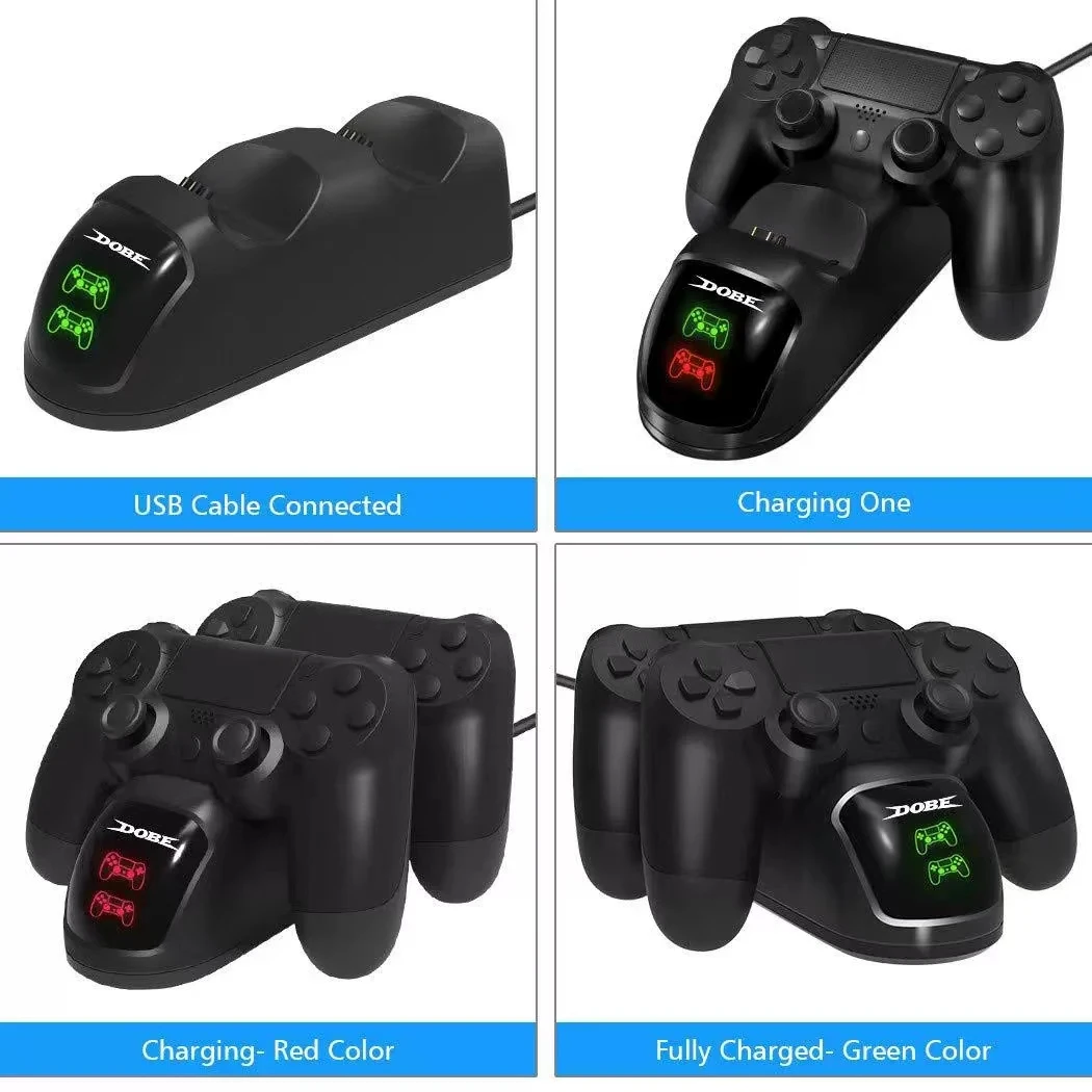 Chargeur USB Joystick Quick Charge S6 pour contrôleur PS4, PS4 Slim, PS4 Pro, manette de jeu – Image 6