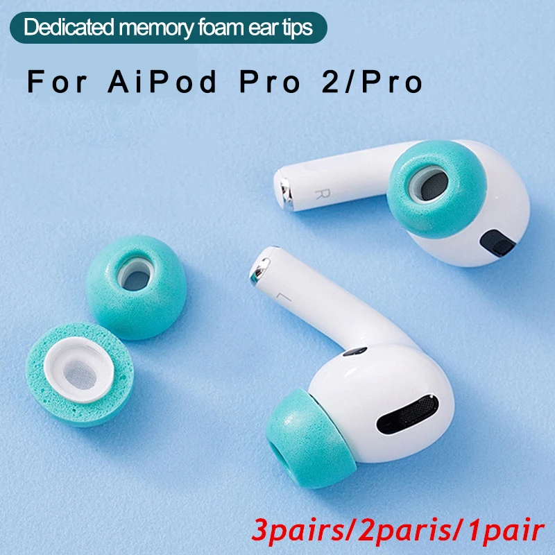 Embouts en mousse à mémoire de forme pour Apple Airpods Pro 2, embouts en  mousse, embouts d'oreille, embouts de remplacement pour Airpods Pro,  coussinets d'oreille, accessoires
