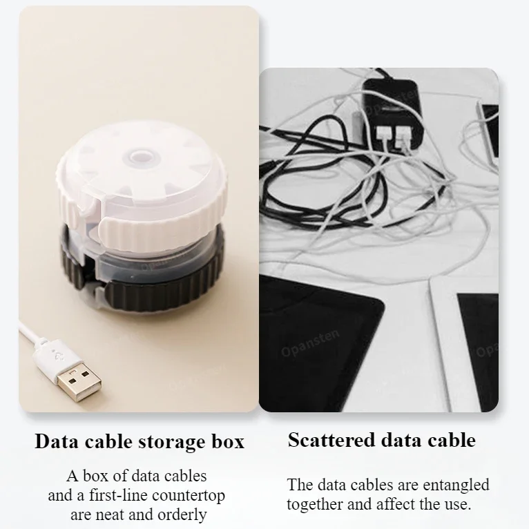 Mouse Cord Winder Data Cable Reel Winding Rotary Desktop Cable Organizer Headphone Organizer Junction Box cable organizer