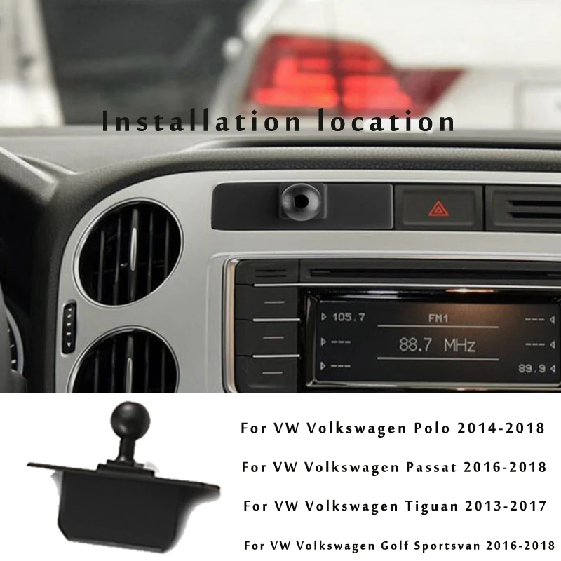 Adjustable Car Phone Mount Holder for Volkswagen VW Tiguan 5N Passat Polo V 6C Golf Sportsvan, mobile phone holder,phone holder
