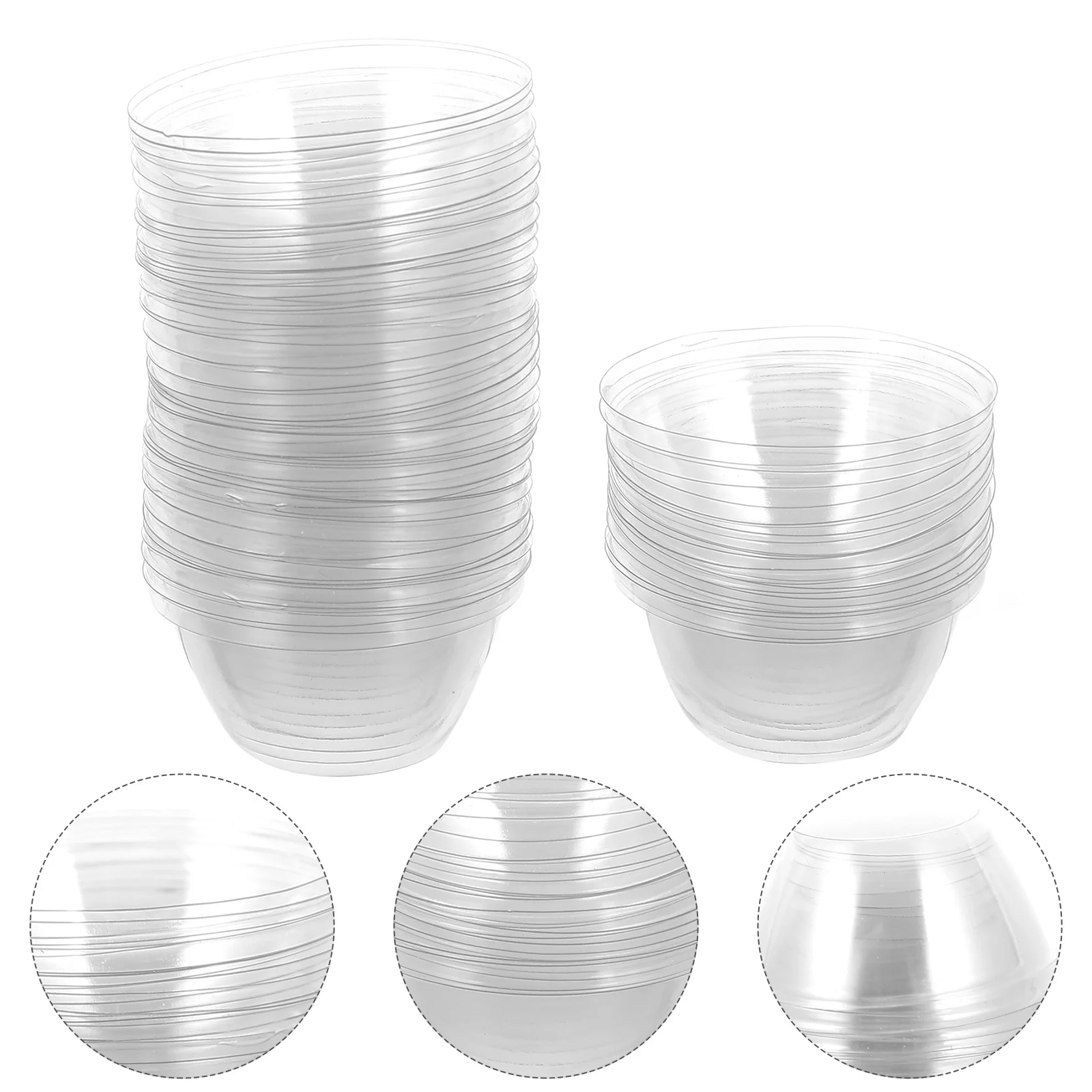 

50pcs Starting Humidity Dome Hydroponics Dome Cover Frost Freeze Protection Guard Cover for Shop