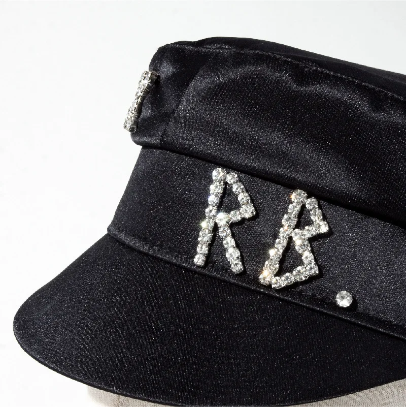 Fashion Luxury Diamond Letter Stain Newsboy Cap for Women Crystal-embellished Baker Boy Caps S-XL Different Head Size cotton newsboy cap