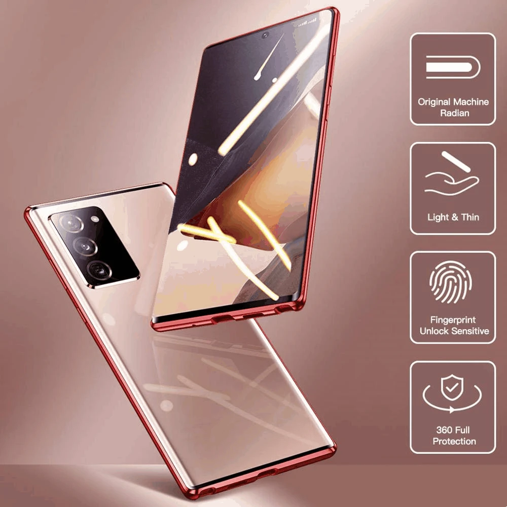 Магнитный Прозрачный чехол для Samsung Galaxy S10 S21 S8 S9 Note 20 Ultra Plus 9 8 A72 A71 A52s s20 Fe 5G Phone C51 M51