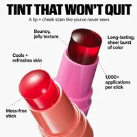 Moisturizing Long Lasting Matte Rouge Cheek Contour 3-in-1 Milk Jelly Blush Stick Lipstick Sticker Beauty Makeup 1
