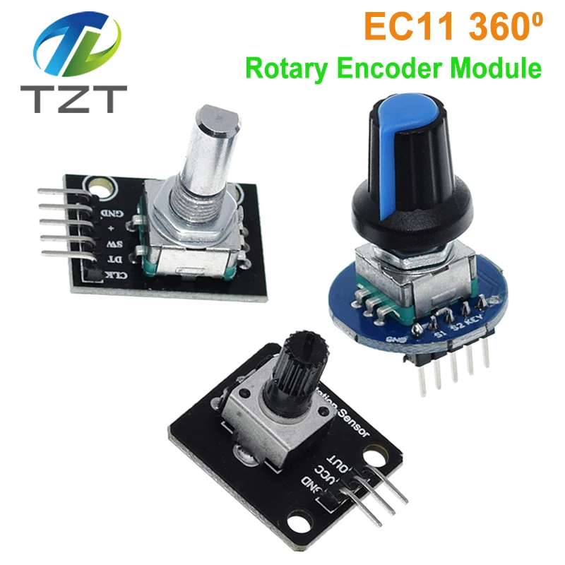 360 Degrees Rotary Encoder Module Rotary Potentiometer Analog Knob ...