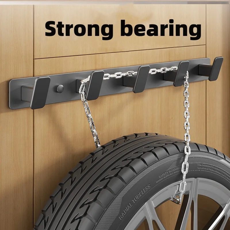 ABS Black Hook Bathroom Towel Hook Living Room Door Back Clothes Simple Black Storage To Save Space