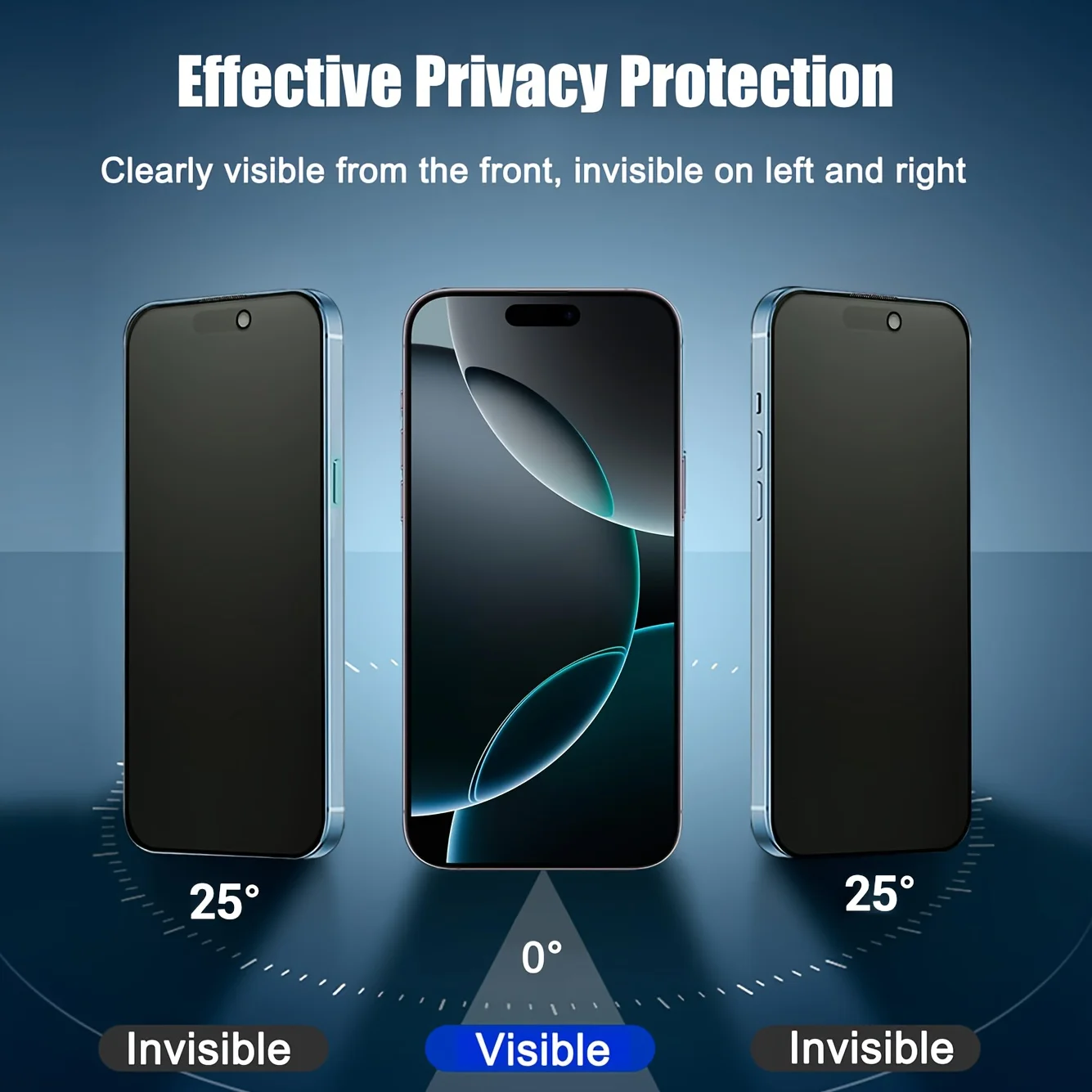 4er-Set Matt-Keramik Blickschutzfolie für iPhone 17 16 15 14 13 12 11 Pro Max 9H Anti-Spionage Anti-Kratzer Anti-Fingerabdruck – Detail 2