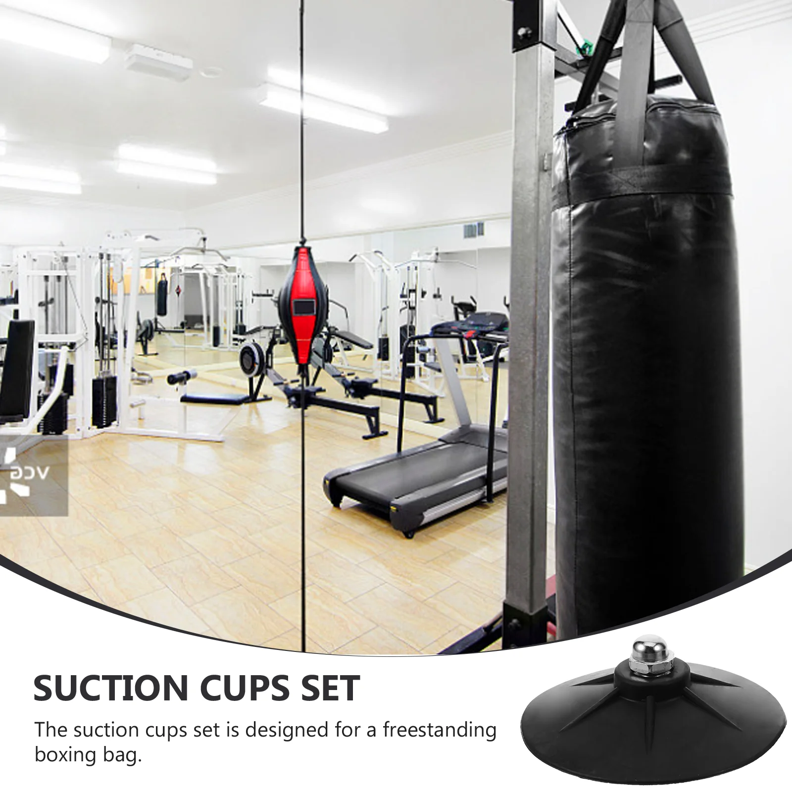 6 Pcs Sandbag Sucker Freestanding Boxing Base Suction Accessories Component Cups Punching