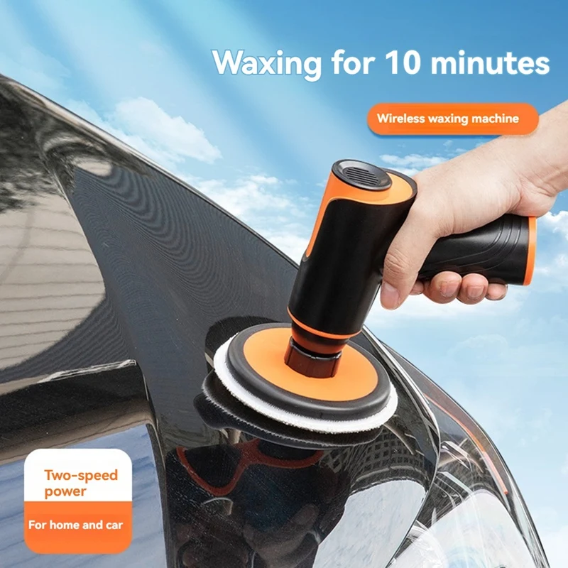AT19-100W Car Wax Polisher Polishing Machine Mini Wireless Portable ing Machine USB Rechargeable Polisher